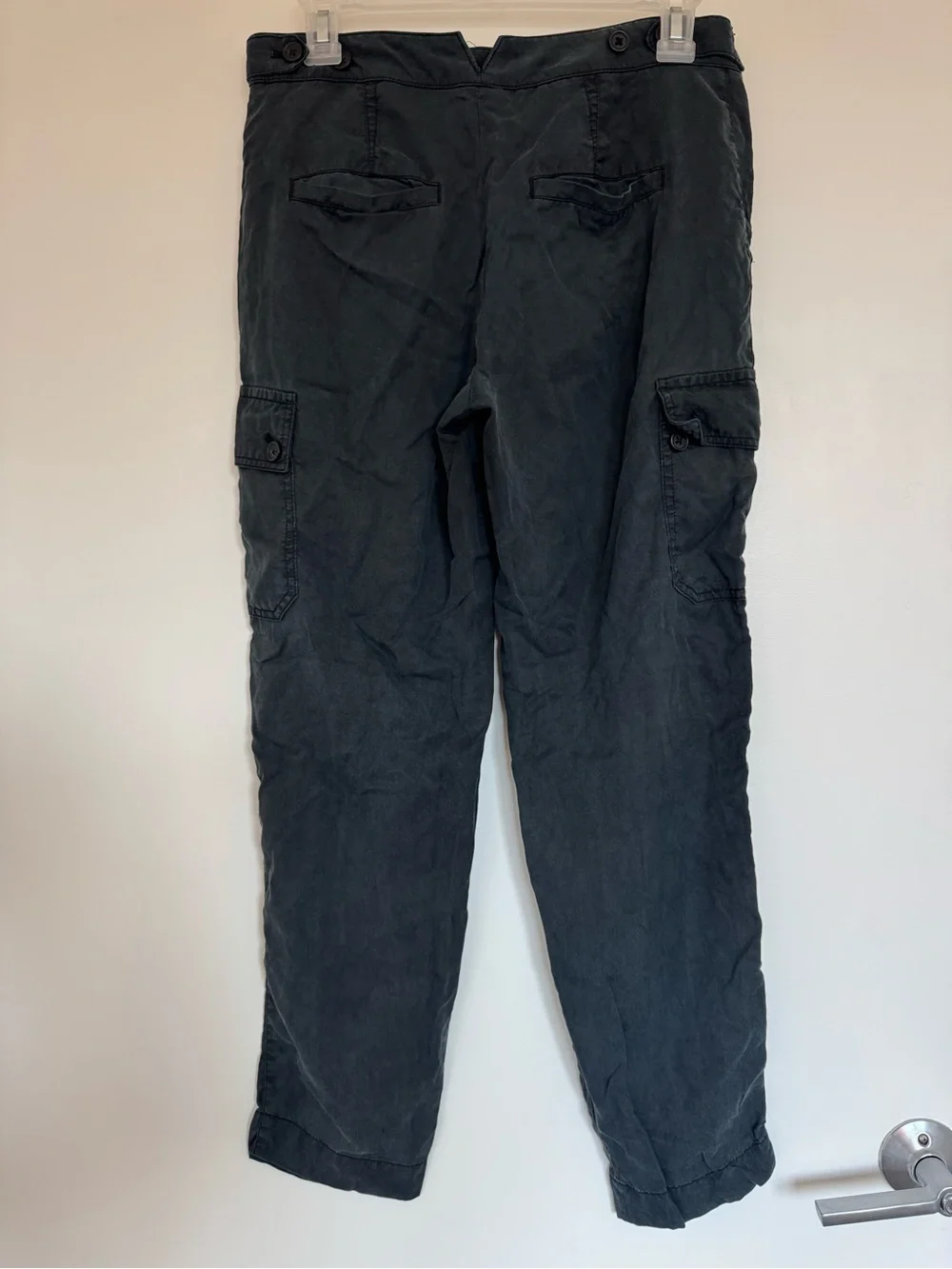 Banana Republic Black Grey Cargo Pants Size 0 Gorpcore Streetwear Utility Work
